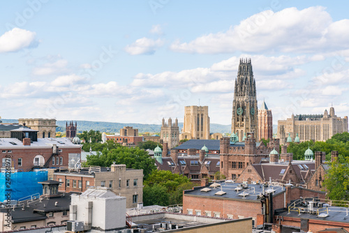 New Haven, Connecticut City Skyline