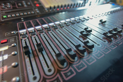 Sound equipment, mixing board