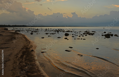 sunset on the beach
