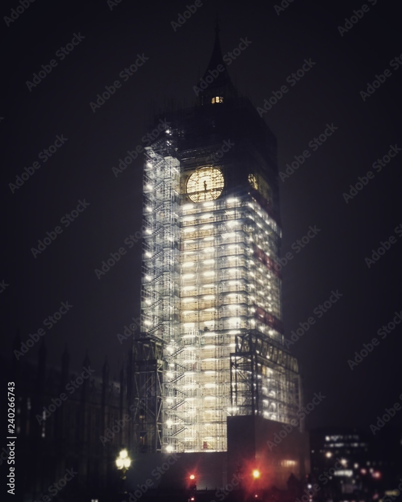 Fototapeta premium Big Ben en travaux
