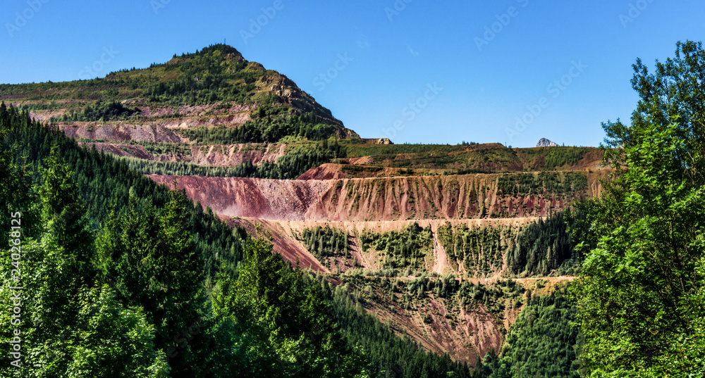 Quarry with beautiful natural colours in Austria