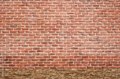 brick wall, old wall of bricks, background