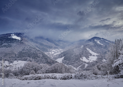 Mountains during winter