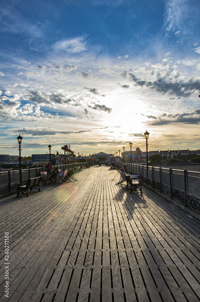 Fototapeta premium pier at sunset