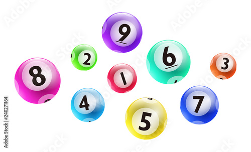 Vector lottery / bingo ball