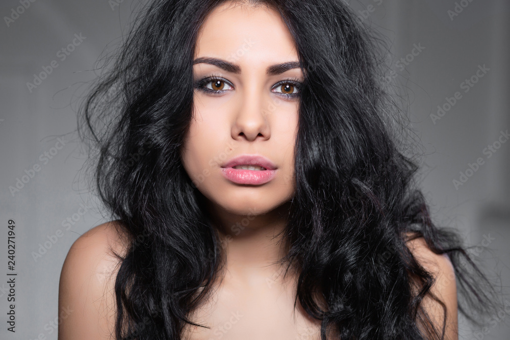 Fototapeta premium Portrait of a playful young lady