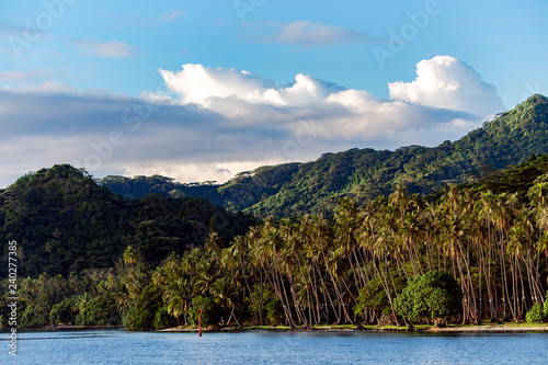 Untouched wild and beautiful nature of the islands of French Polynesia