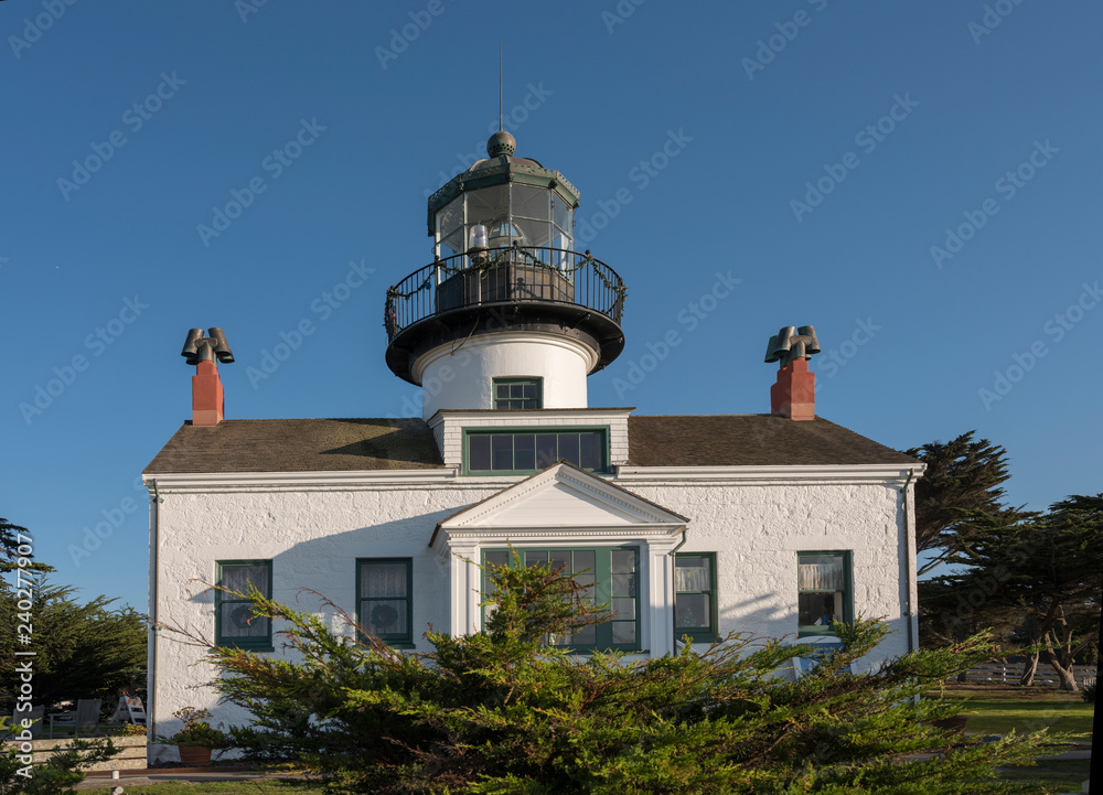 Point Pinos Lighthouse: Front View Point Pinos Lighthouse: Front View