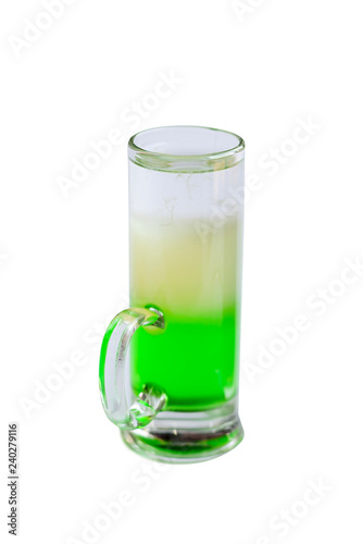 Short cocktail green mexican isolated on a white background - Image