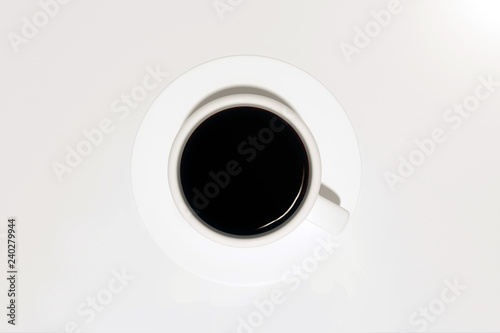 Coffee cup topview