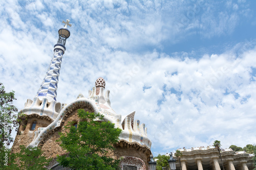 Barcelona. Building in Park Guell
