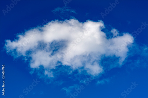 Cloud against blue sky