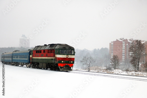 train in the snow © Class of '78