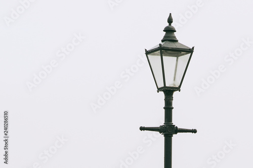 Lamp post victorian detail at maritime custom quay greenock inverclyde coast sea ocean uk photo