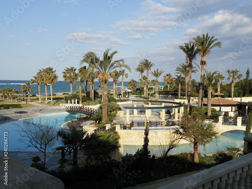 The beautiful Elysium Hotel building Paphos in Cyprus