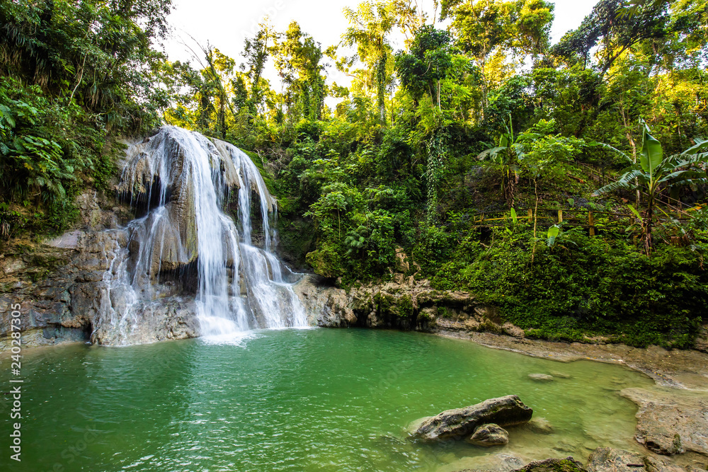 Beautiful Gozalandia Waterfall in San Sebastian Puerto Rico