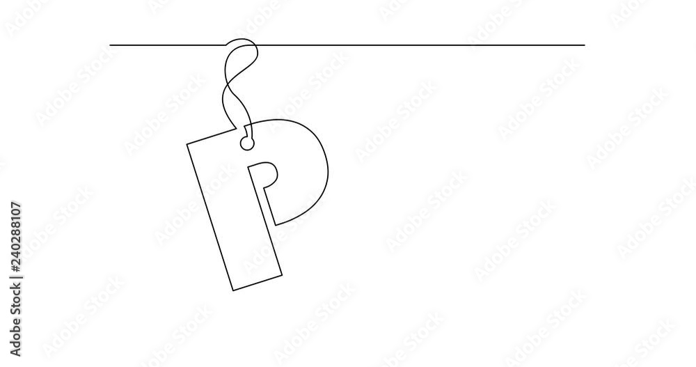 continuous line drawing of alphabet letter label design continuous line drawing of alphabet letter label design
