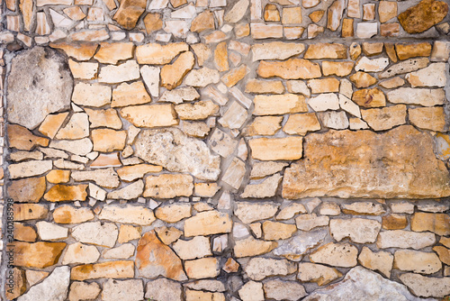 Brown stone wall, texture