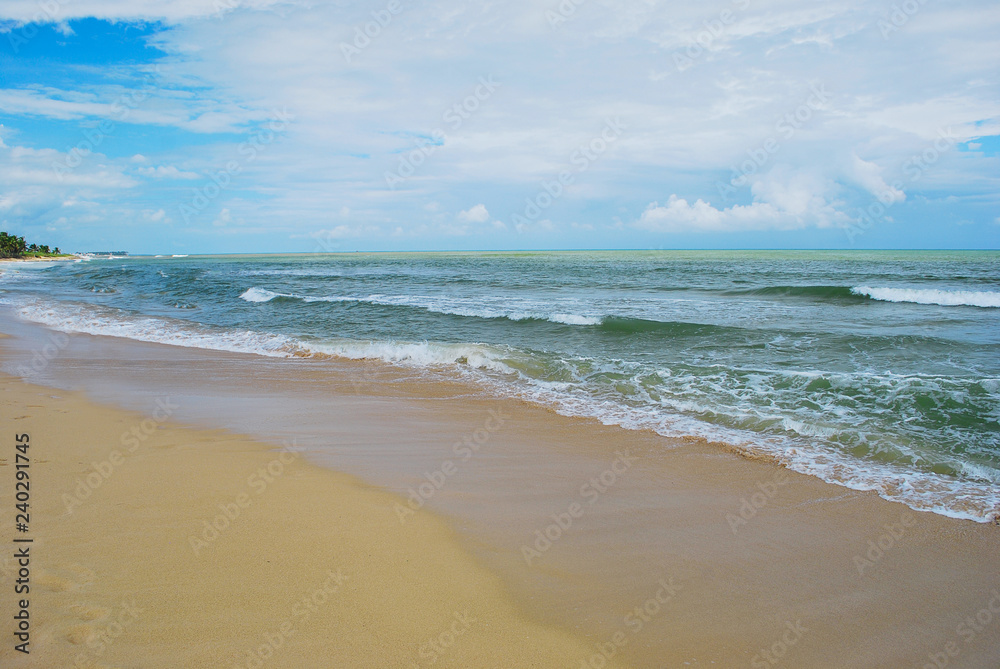 lanscape of Macao beach dominican republic lokated on Atlantic Ocean part of Haiti 