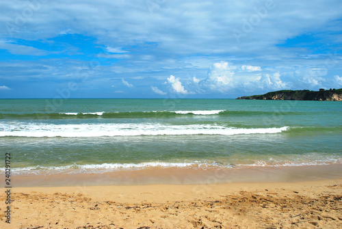 lanscape of Macao beach dominican republic lokated on Atlantic Ocean part of Haiti  photo