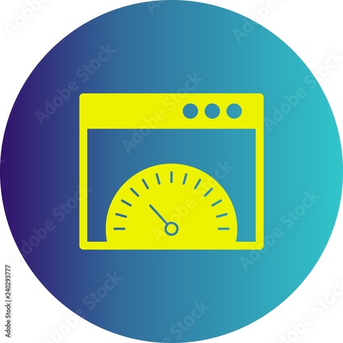 vector browser speed icon