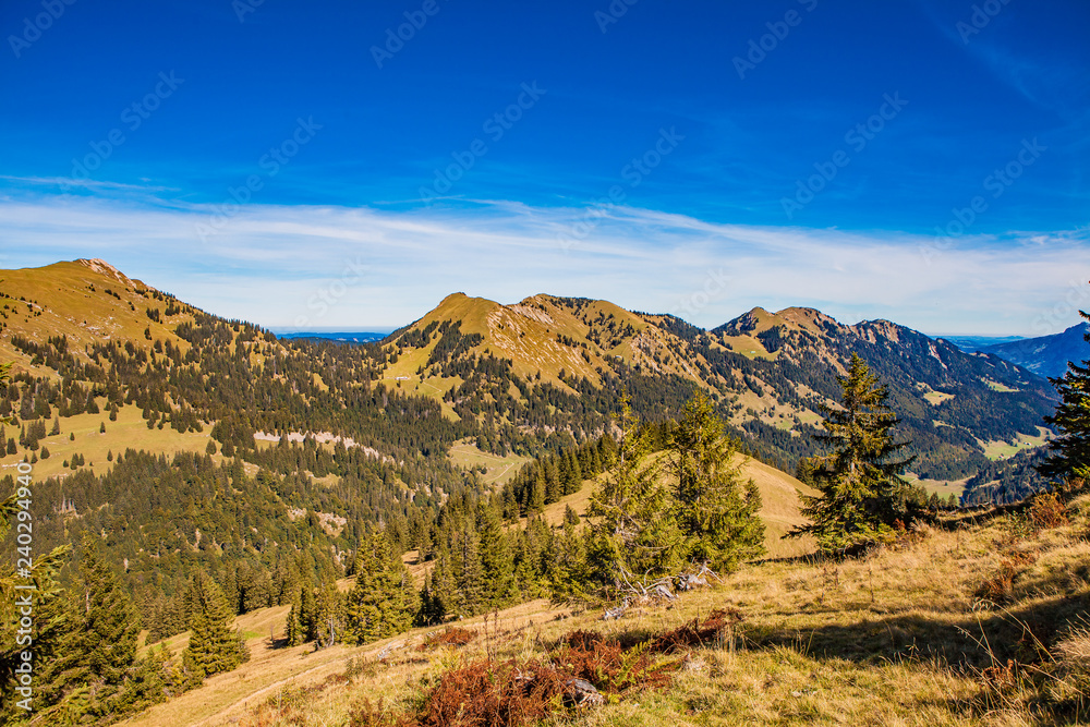 Beautiful panorama in Allgauer alps