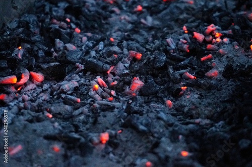 coal on fire