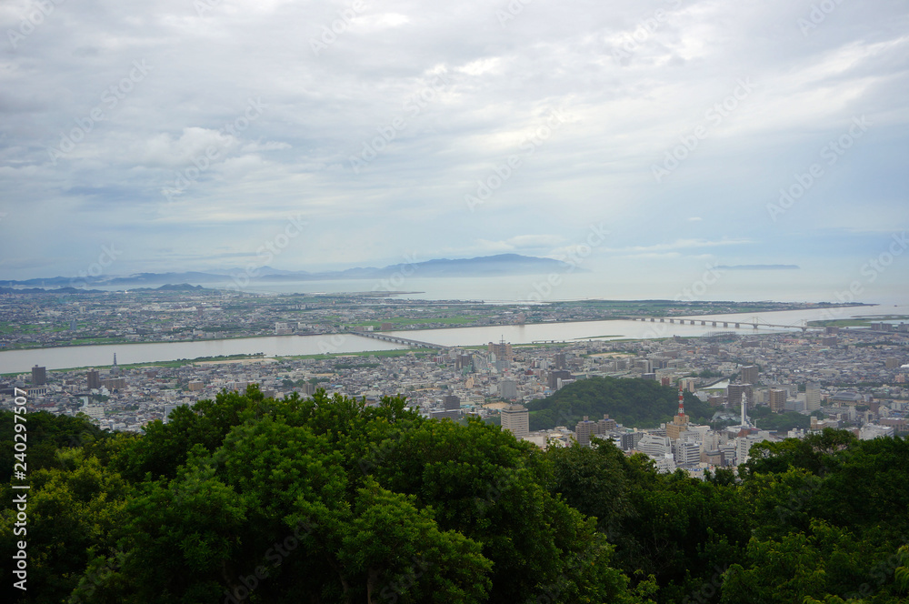 徳島県・眉山からの眺め