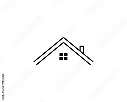 Real estate logo. House logo icon design template.