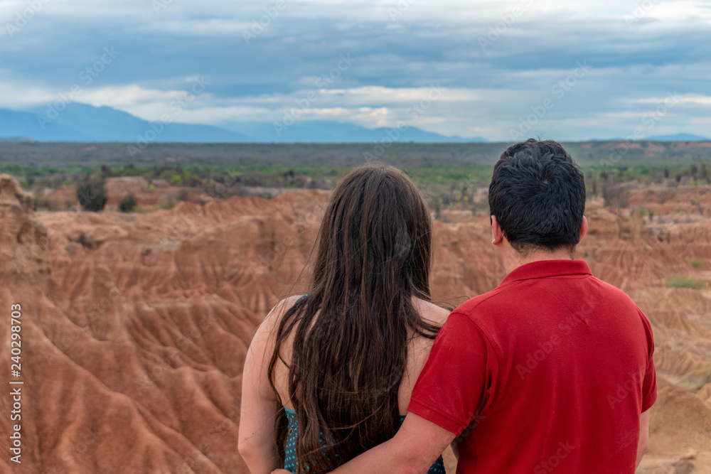 Couple at Tatacoa Dessert in Colombia