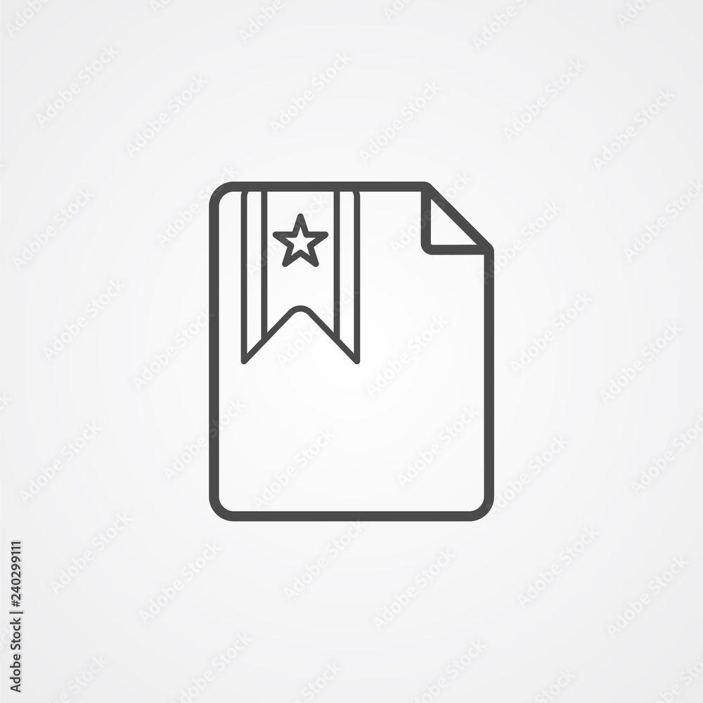Bookmark vector icon sign symbol