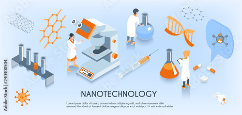 Isometric Nanotechnology Horizontal Composition