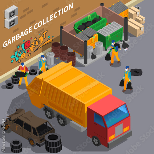Garbage Collecting Truck Composition