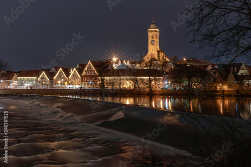 Advent in Nürtingen am Neckar mit Weihnachtsbeleuchtung