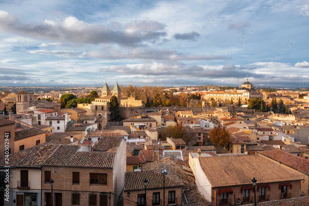 Toledo, Spain old town cityscape.