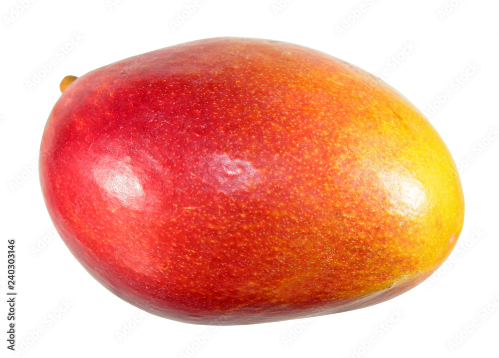 Ripe red mango fruit isolated on white background Ripe red mango fruit isolated on white background