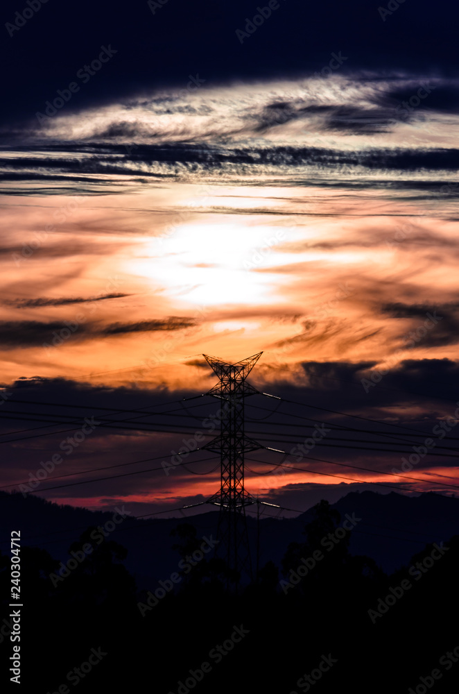 Electric Orange Sunset 2