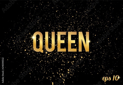 Gold splatter texture or spray vector pattern