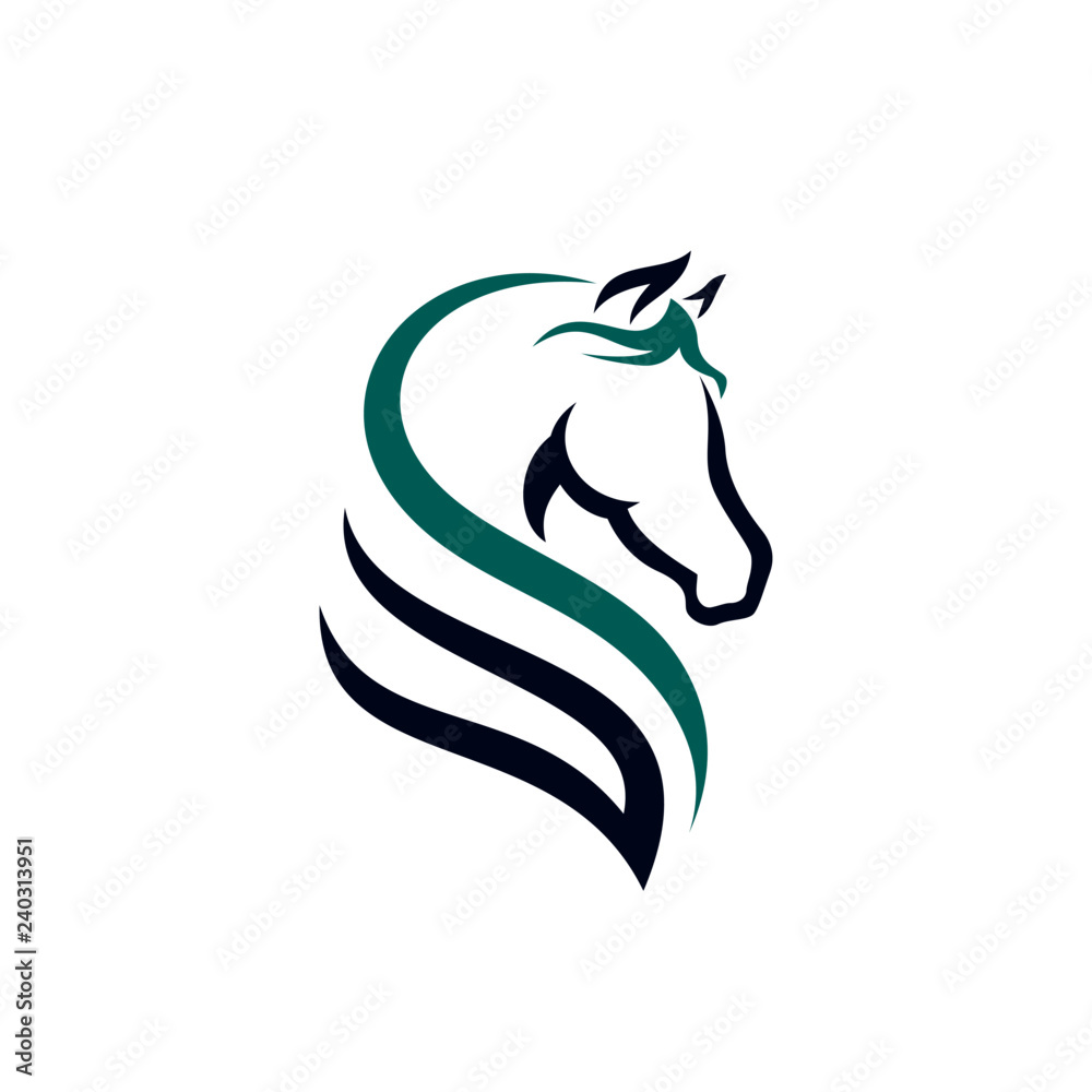 Fototapeta szablon logo konia