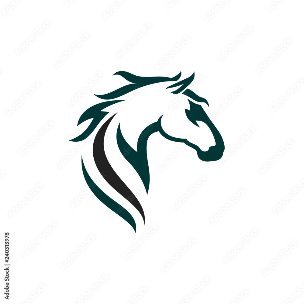 Obraz premium horse logo template