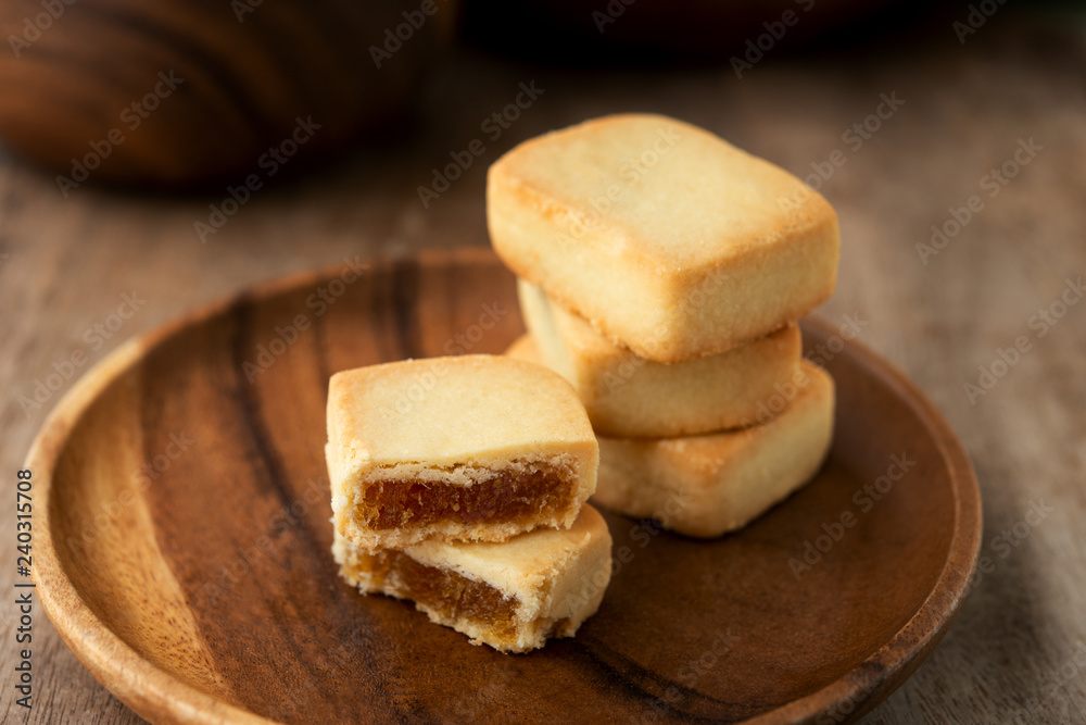 Pineapple cake is Taiwan famous dessert Pineapple cake is Taiwan famous dessert