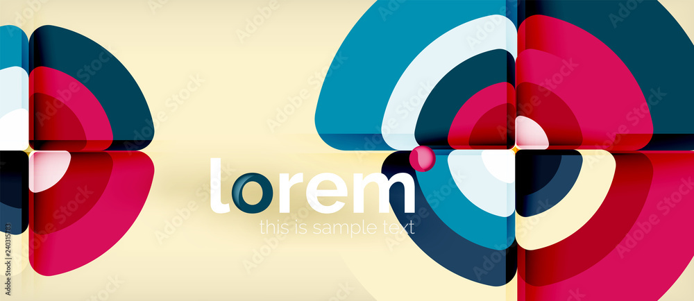 Obraz premium Circle abstract background