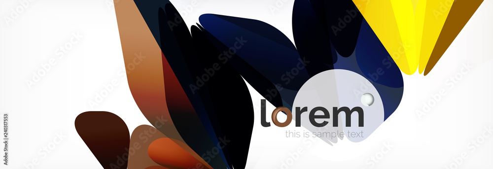 Modern geometric background. Poster template with polygonal elements Modern geometric background. Poster template with polygonal elements