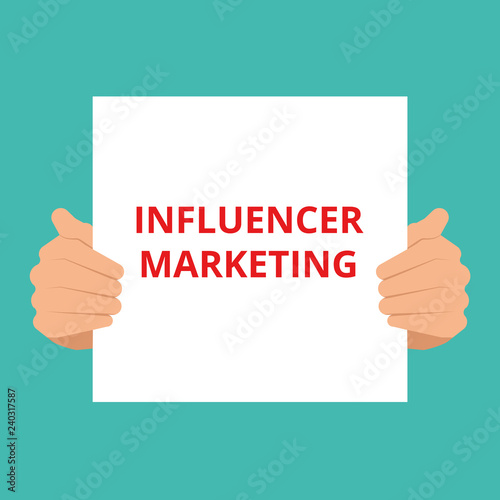 text writing Influencer Marketing.