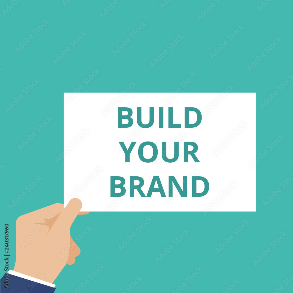 Writing note showing Build Your Brand. Writing note showing Build Your Brand.