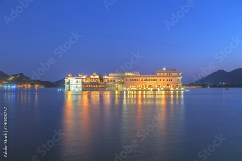 Taj Lake Palace at Udaipur city  India