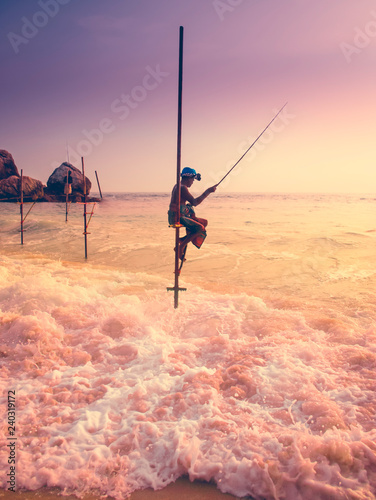 The Ancient Tradition Of Stilt Fishing in Galle, Sri Lanka