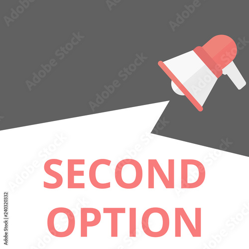 Writing note showing Second Option.