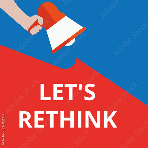 Conceptual writing showing Let s is Rethink.