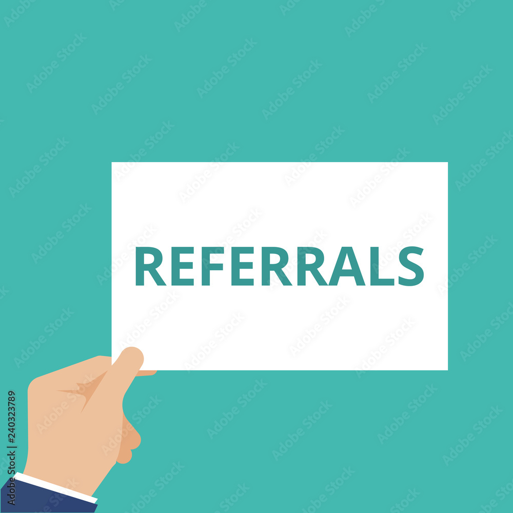 text Referrals. text Referrals.